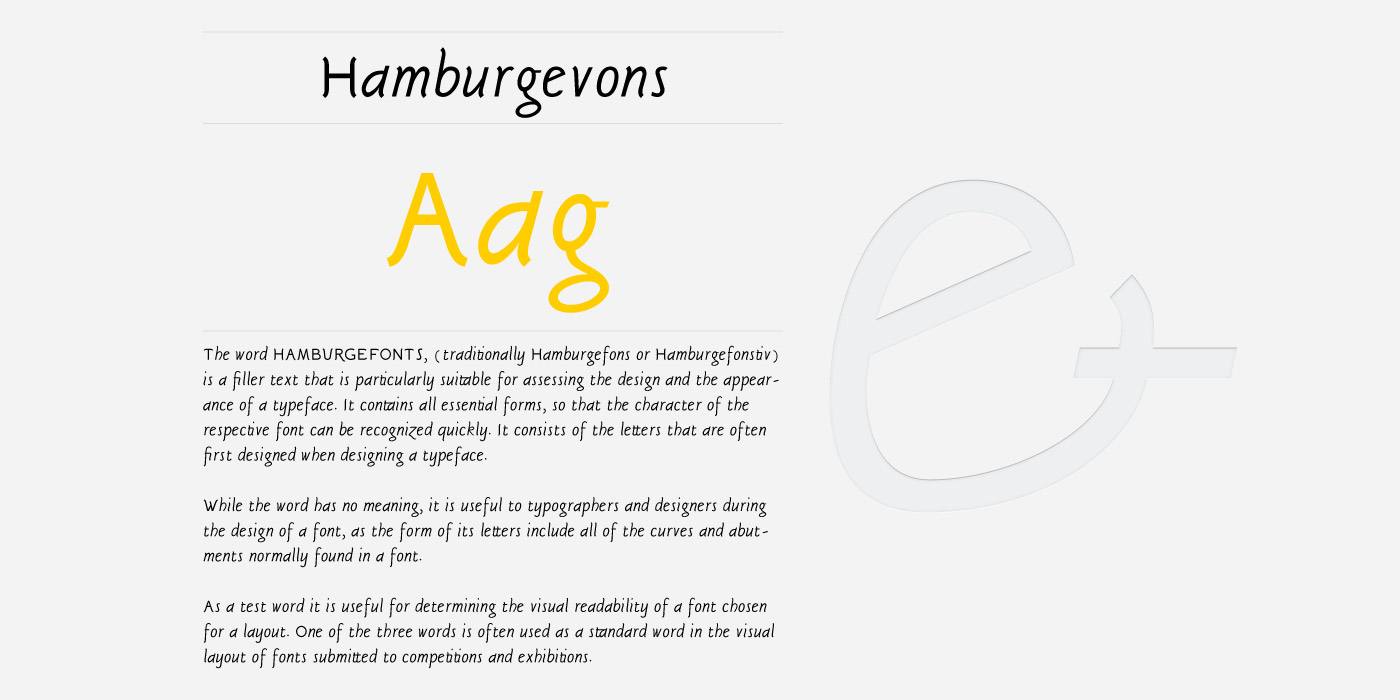 Sgriffo light italic type font