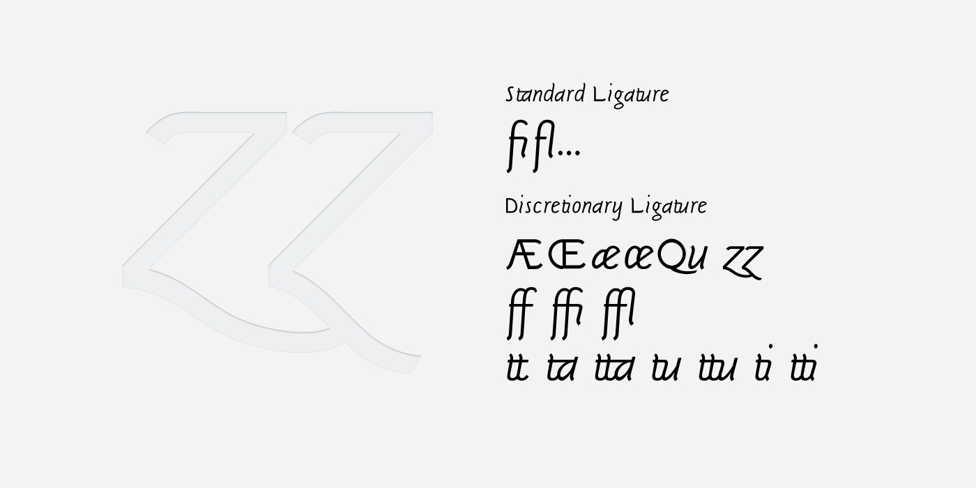 Sgriffo light italic type font
